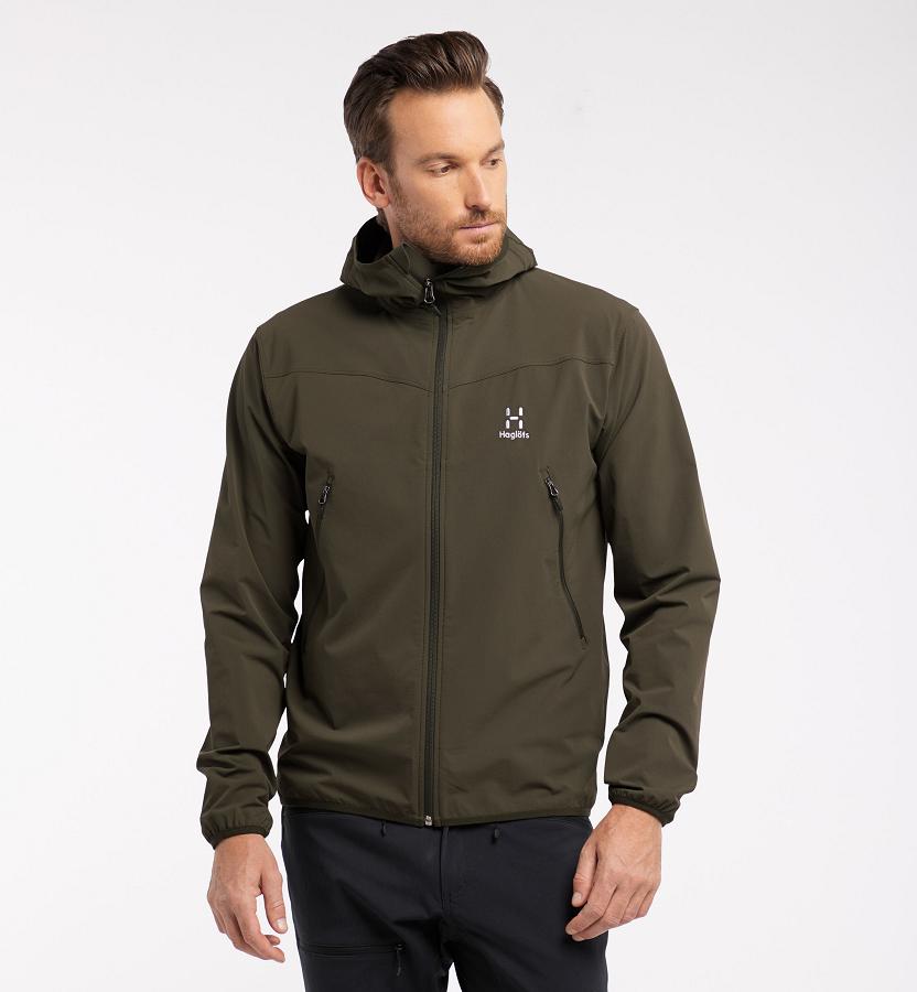 Haglöfs Mens Natrix Softshell Jacket Navy New Zealand 02695PQBD